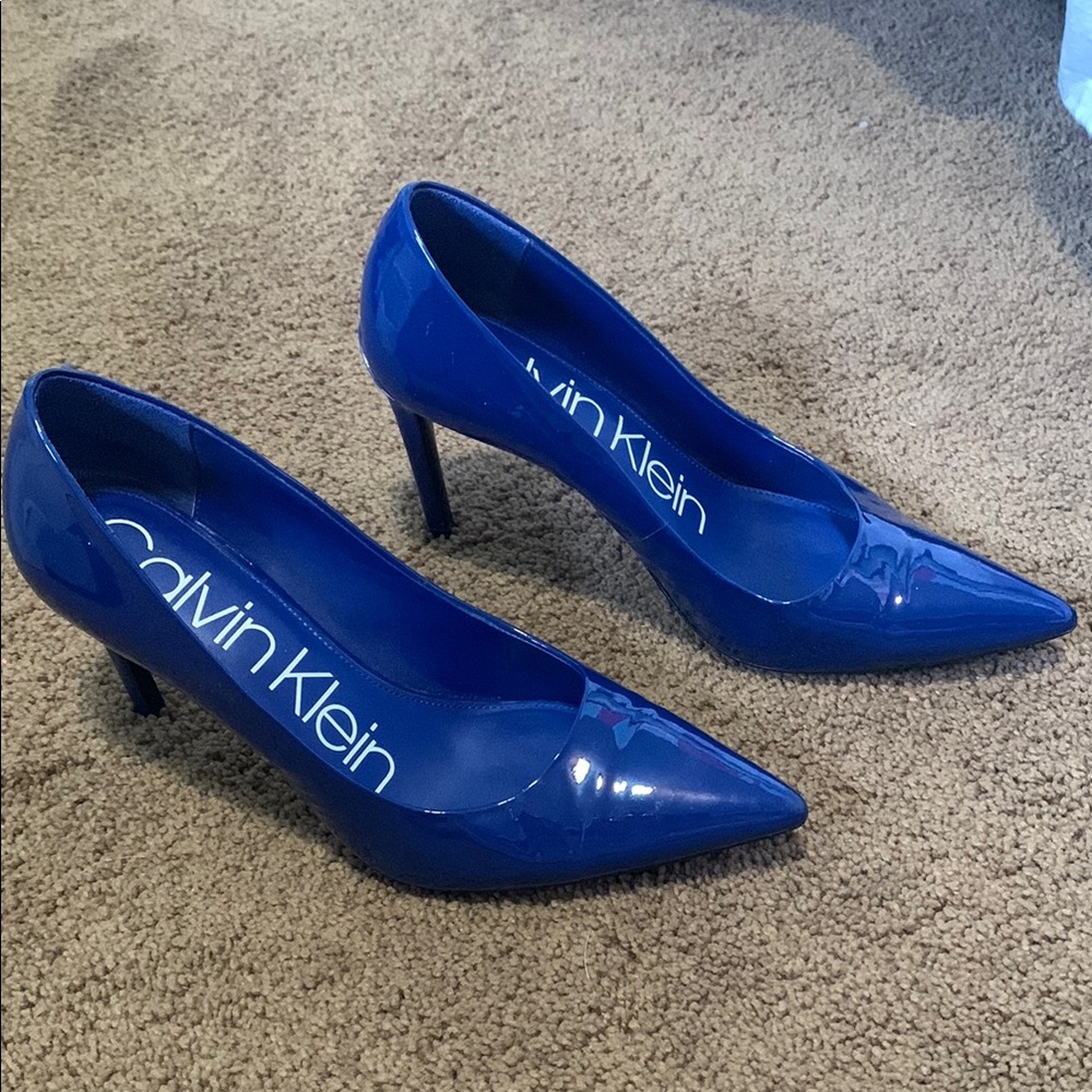 Calvin Klein Women's Blue Heels